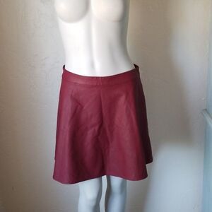 Abercrombie & Fitch Fit & Flare Faux Leather Skirt Y2K